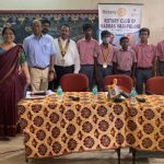 Interact club installation at Government High School, Kanniappa nagar on 11th July-2022