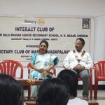 Padma Seshadri Bala Bhavan Senior Secondary School, KK nagar, Interact club installation on 8th  August-2022