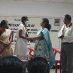 Padma Seshadri Bala Bhavan Senior Secondary School, KK nagar, Interact club installation on 8th  August-2022