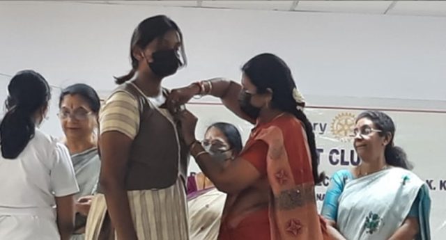 Padma Seshadri Bala Bhavan Senior Secondary School, KK nagar, Interact club installation on 8th August-2022