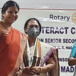 Padma Seshadri Bala Bhavan Senior Secondary School, KK nagar, Interact club installation on 8th  August-2022