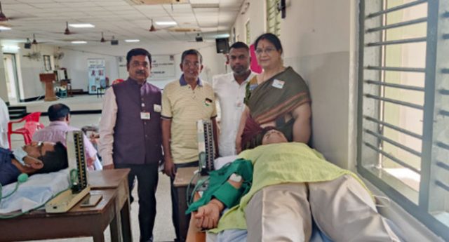 RCMV conducted a Blood donation camp as part of 75th Independence Day celebrations at PSBB School, KK nagar