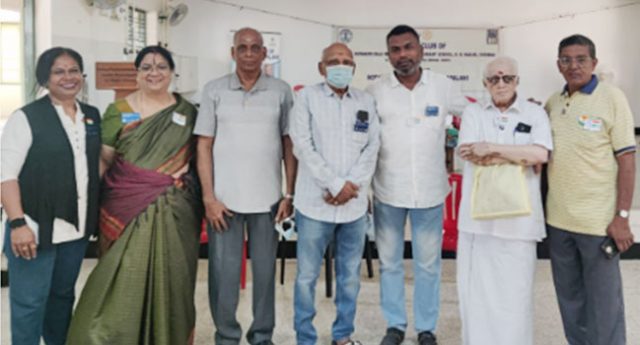 RCMV conducted a Blood donation camp as part of 75th Independence Day celebrations at PSBB School, KK nagar