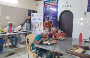 RCMV Anbum Aravanaipum project on 17th September-22 at Rajinikanth Integrated Senior Citizen Home, Medavakkam, Chennai