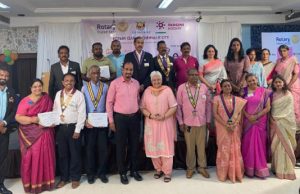 Joint Club Meeting with RC IT City on 16th October-22 at Anna University Alumni club, Boat club road, Chennai