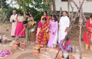Celebrated Pongal Vizha on 8th January 2023 at Soka Ikeda College of Arts and Sciences Korattur