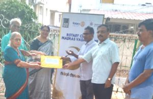 RCMV Anbum Aravanaipum Project on 3rd June, 2023 for Irular Community Hall and Evening School at Gandhi Park Anna Nagar Chennai