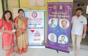 RCMV conducted a Blood donation camp at PSBB, KK nagar On 15th August, 2025