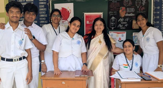 donation camp at PSBB, KK nagar