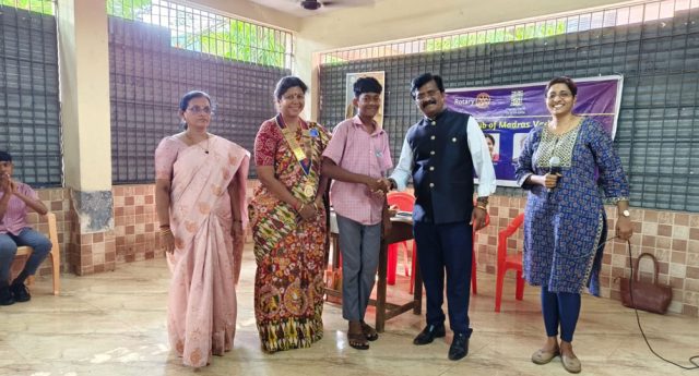 Interact club installation at Kanniappa Nagar