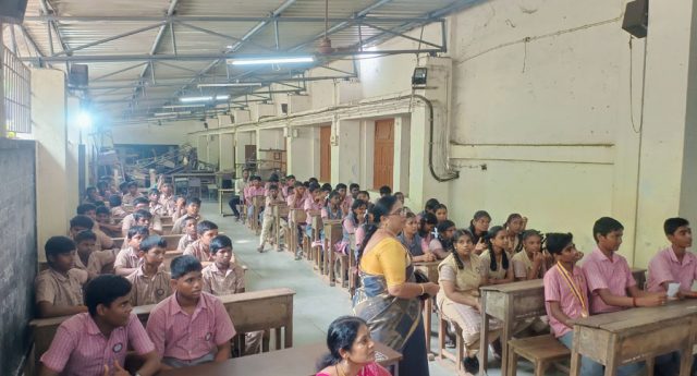 Interact club installation at Mgr Nagar