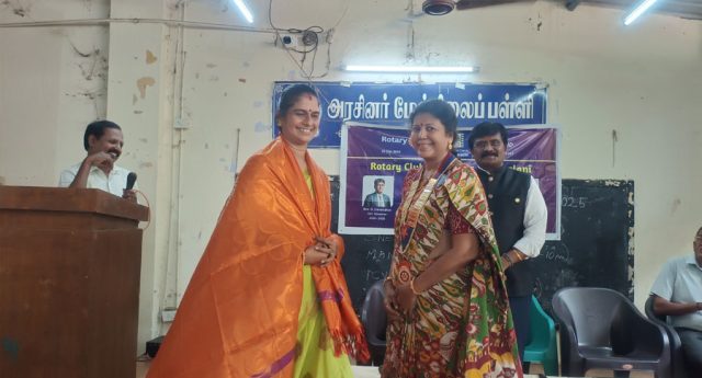 Interact club installation at Mgr Nagar